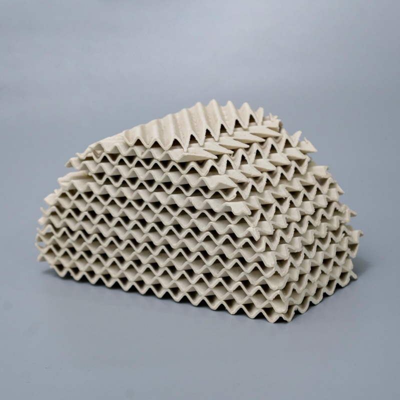 High Temperature And Corrosion Resistance Ceramic Corrugated Plate Packing