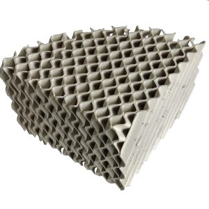 High Temperature And Corrosion Resistance Ceramic Corrugated Plate Packing High Temperature And Corrosion Resistance Ceramic Corrugated Plate Packing