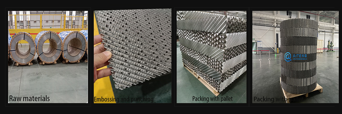 Corrugated filler with metal orifice plate