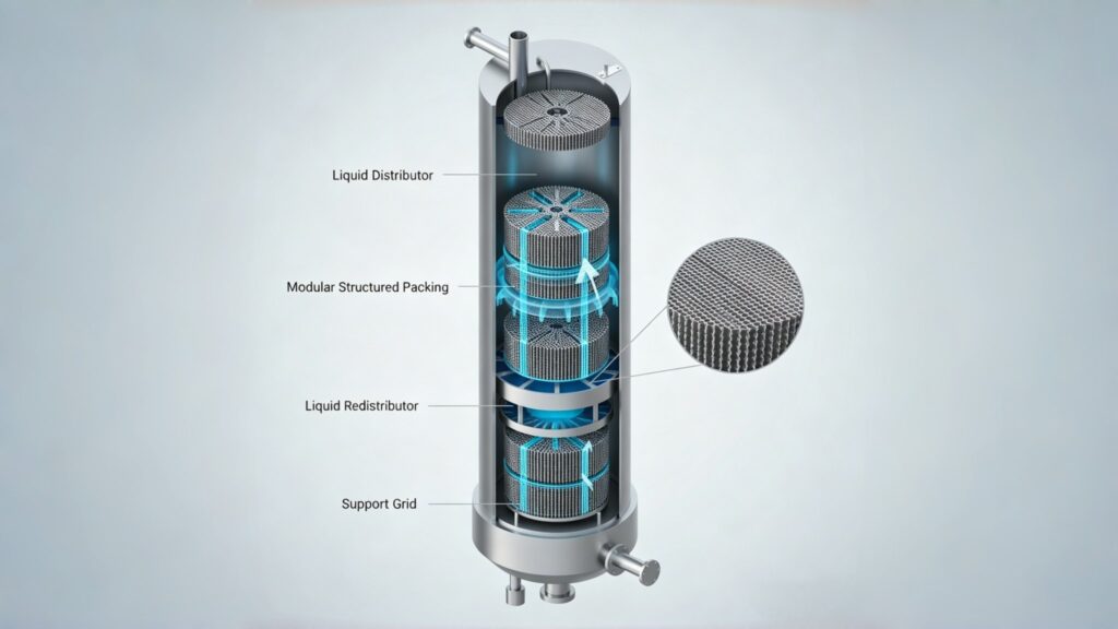 Structured Packing Production Process Why Distillation Fails? The 3-Step Breakthrough in Structured Packing ...