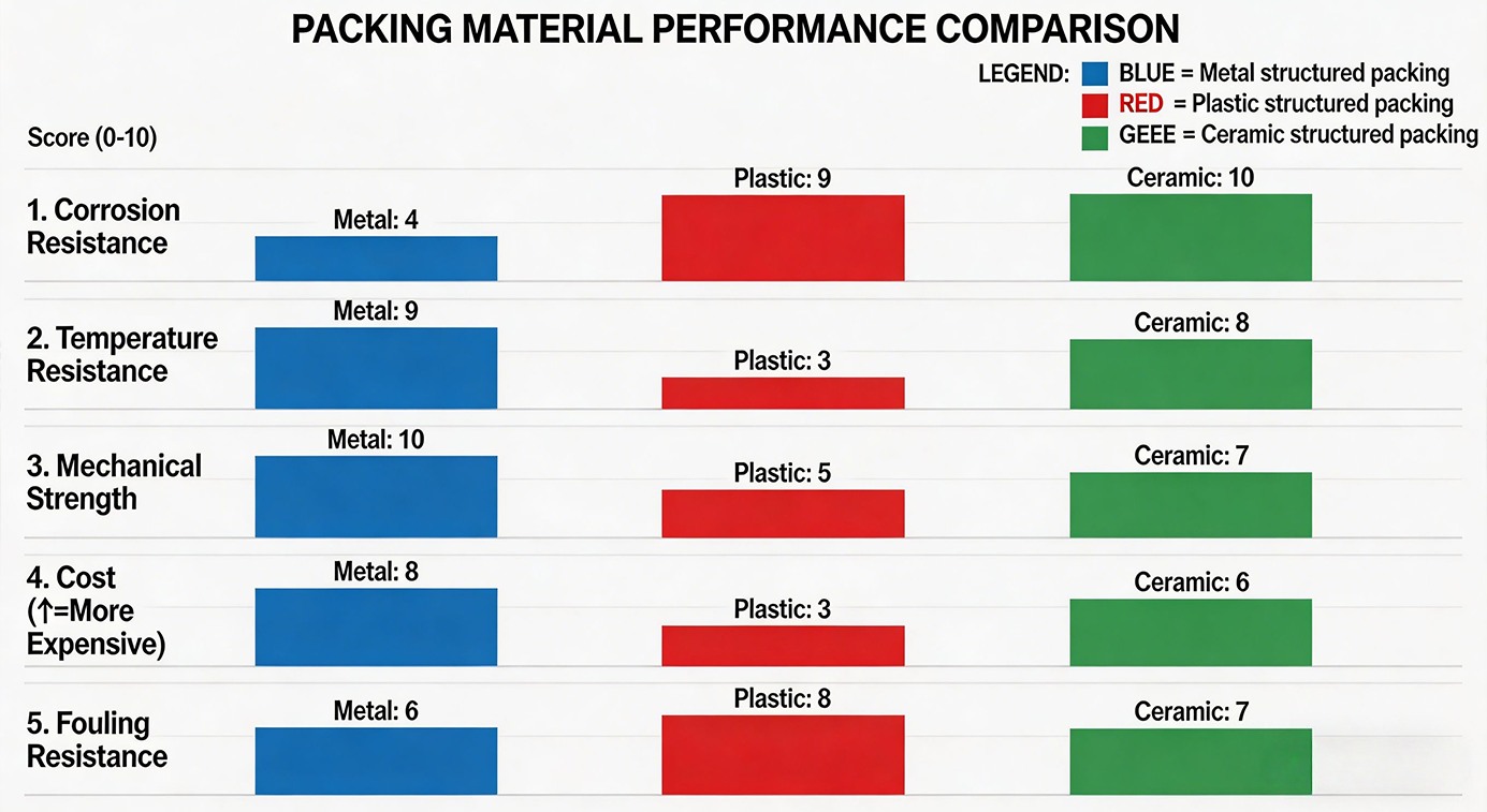 Structured Packing: Don’t Choose Wrong! The 3 Critical Materials Guide