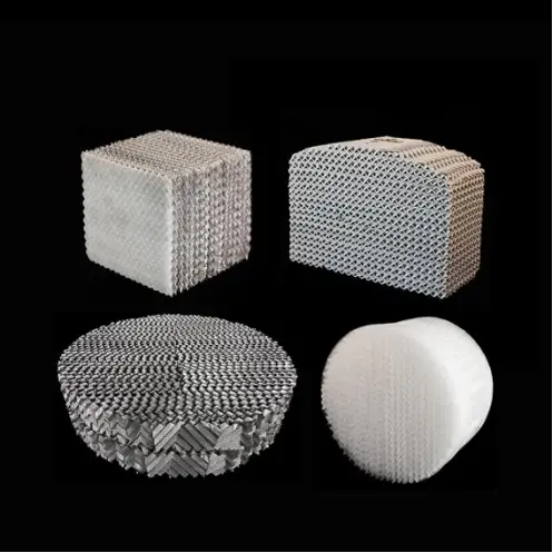 Separation Principle of Corrugated Structured Packing in Distillation Columns