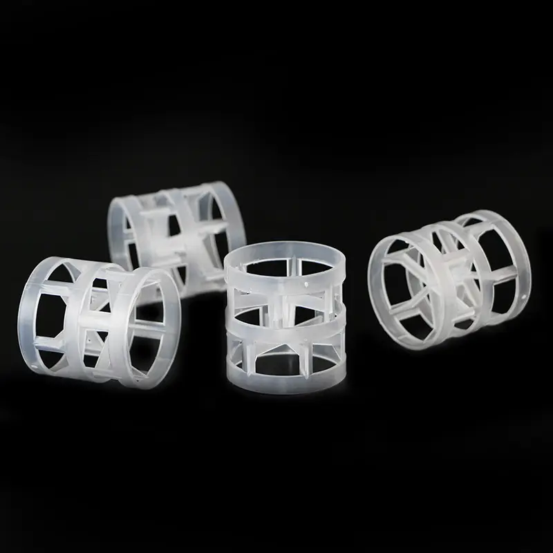 50 mm PPH Pall ring random packing for industrial scrubber towers