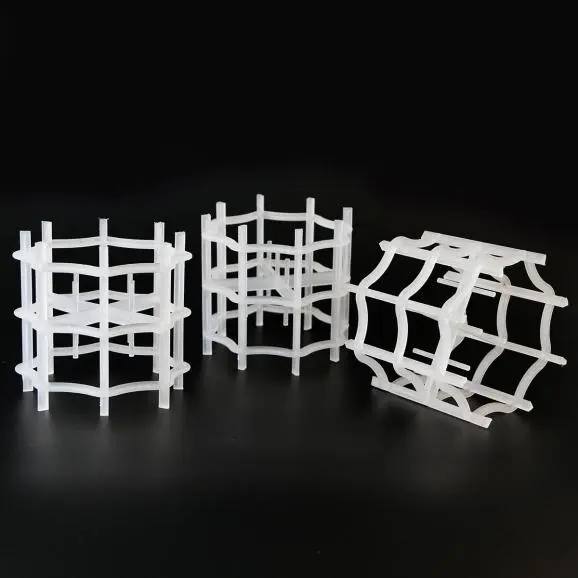 Plastic VSP ring random packing structure for low pressure drop packed towers