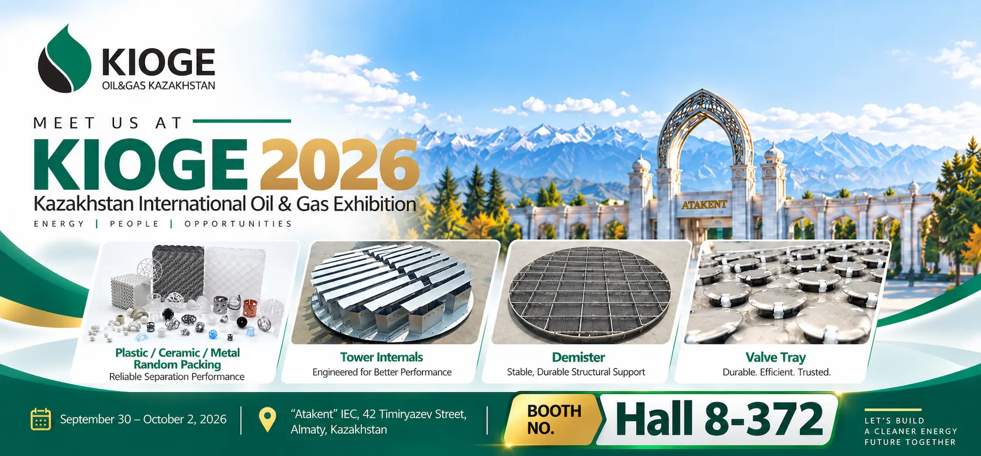 AYRTTER at KIOGE 2026 Oil and Gas Exhibition in Almaty, Kazakhstan, Hall 8-372