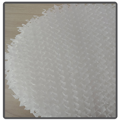 Non-metallic corrugated plate packing